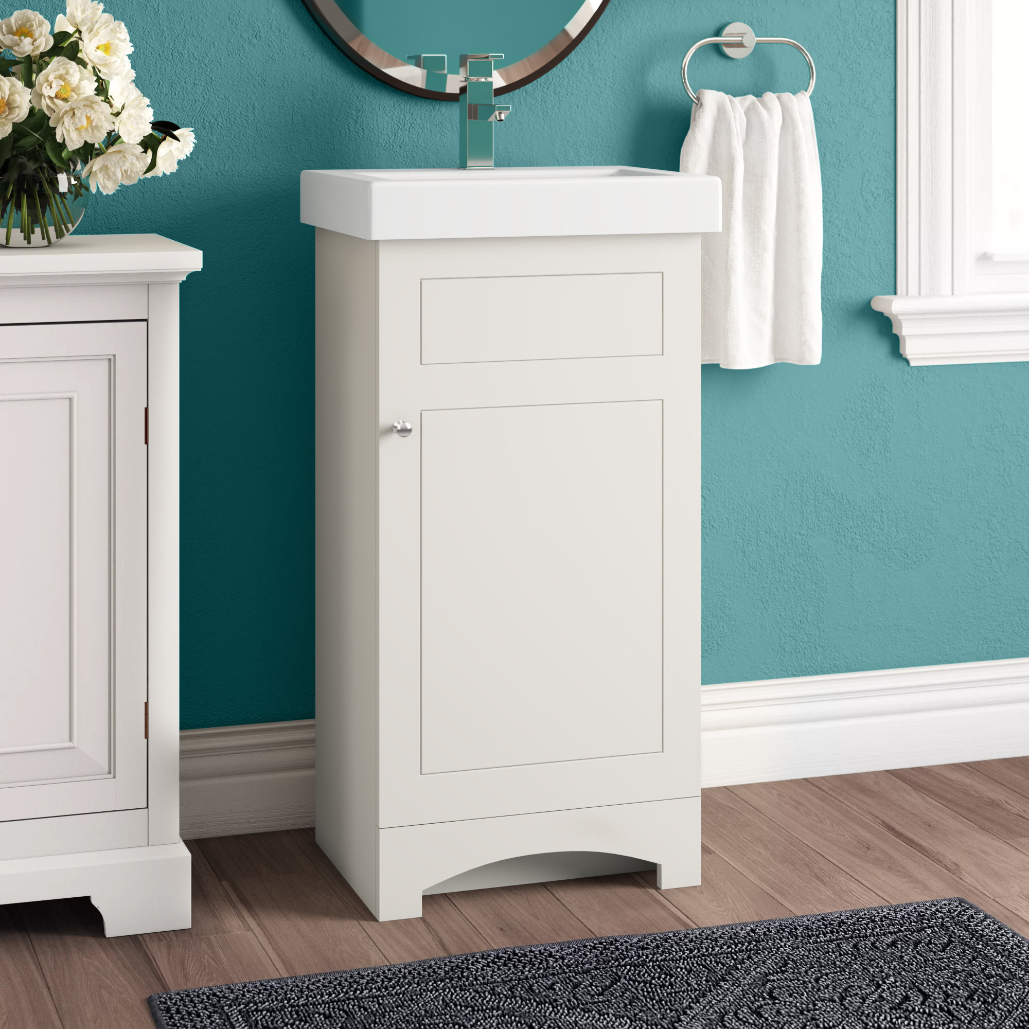 Canora Grey MagickWoods Buchan 18" Single Bathroom Vanity Set (Space ...